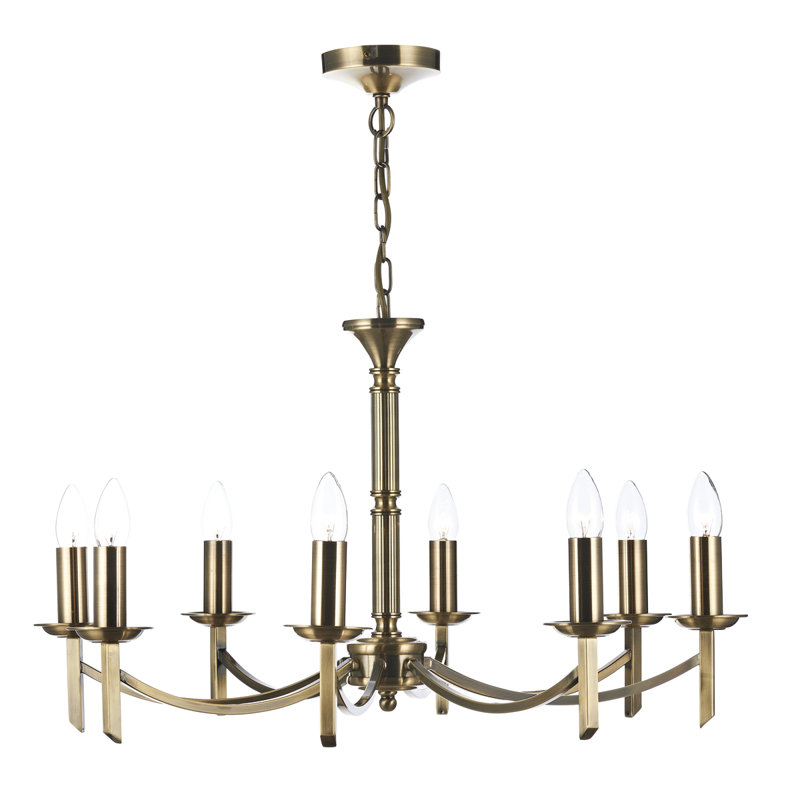 Amplas 8 - Light Candle Style Chandelier