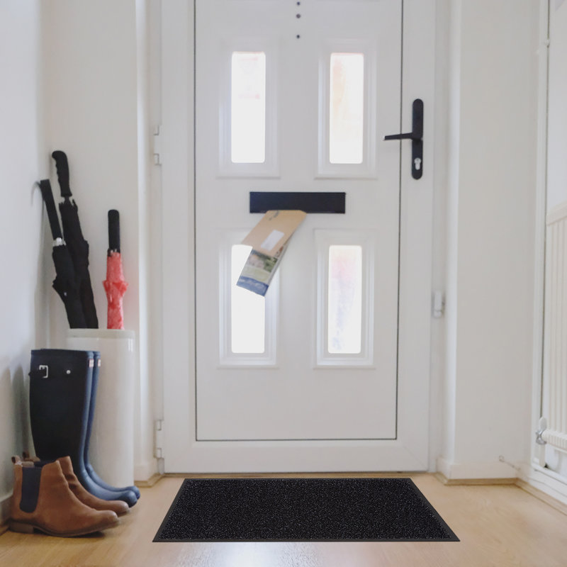 Wimer Non-Slip Indoor Doormat, 80cm L x 50cm W, Charcoal