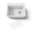 Riverby® 25" L x 22" W x 9-5 8" Bar Kitchen Sink with Basin Rack-11013551-64615352