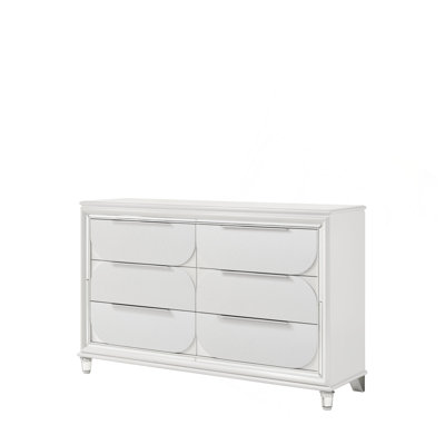 Pearl White Finish Dresser