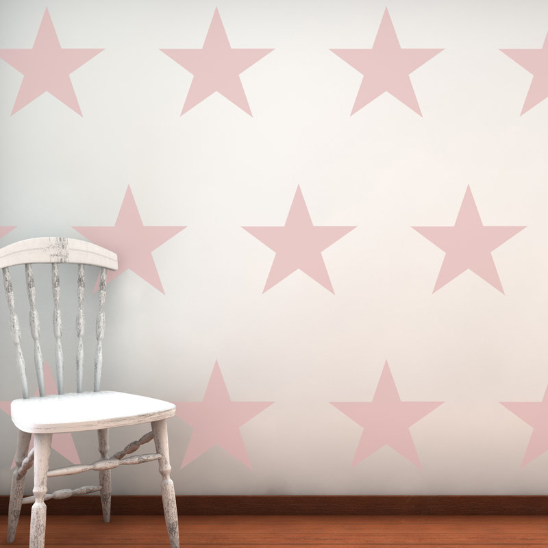 Abstract Wall Decal, Pink
