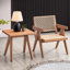 Charmante table d'appoint naturelle, ajoutant une touche chaleureuse à votre intérieur, rehaussant la fonctionnalité de l'espace