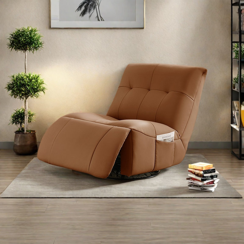 Fauteuil inclinable confortable et écologique, Brun