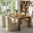 Lyra 2-piece Upholstered Armless Side Dining Chair Set With Hidden Casters-124583496