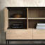 Buffet simple en bois massif avec rangement-1208758944
