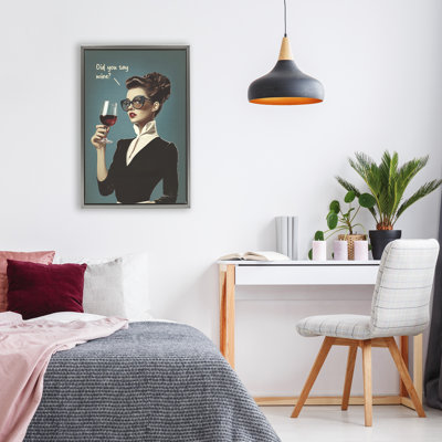 Did You Say Wine Floating Frame, design by Andreas Magnusson