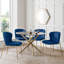 Gerson 0cm H Velvet Upholstered Side Chair in Blue