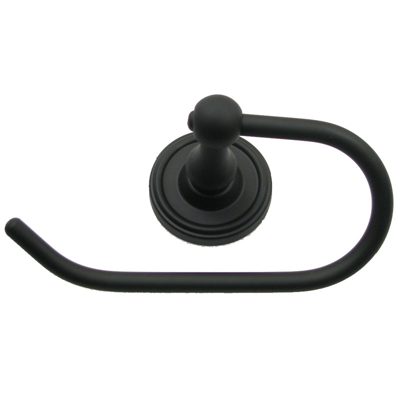 Midtowne Wall Mounted Toilet Paper Holder, Black