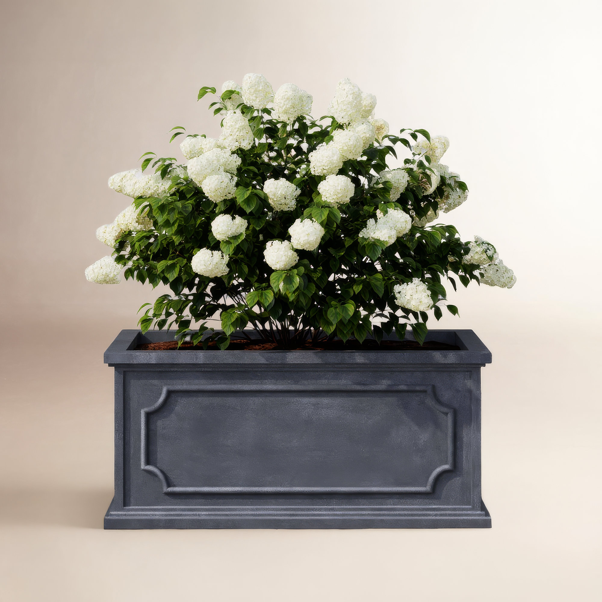 Ericson Handmade Terracotta Planter Box, Lead Lite, 14.25" H x 31.5" W x 15" D