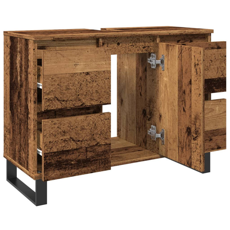 5-3 Under Sink Cabinet, Reclaimed Wood
