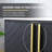 24" Black Modern Free-Standing Single Bathroom Vanity With Ceramic Top