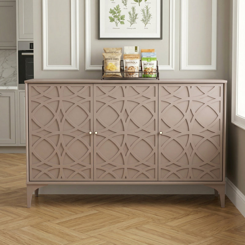 3 Door Sideboard, Warm Nude