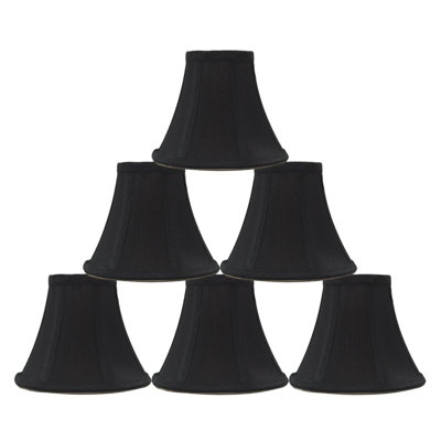 Abat-jour cloche en soie / shantung 5 po (à pince)