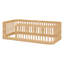 Base de lit en bois avec clôture en bois-942434084