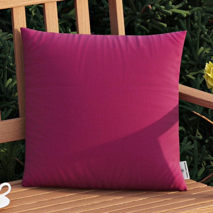 Irrum Square Cushion Cover, 40 x 40cm, Magenta