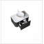 Meuble-lavabo de salle de bain 30 po avec lavabo, meuble-lavabo mural moderne à bords arrondis et courbes avec tiroir, lavabo rond en céramique blanc sans robinet, pré-assemblé, noir