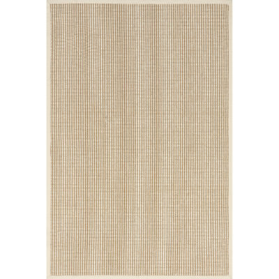 Tapis en jute et laine ivoire Patricia