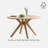 43”W Solid Oak Round Dining Table-143896563-139183457