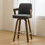 Tabouret de bar et de comptoir pivotant 26 po avec accoudoirs-1003015854-974876969