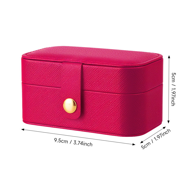 Jewellery Box + Dividers, Rose Red