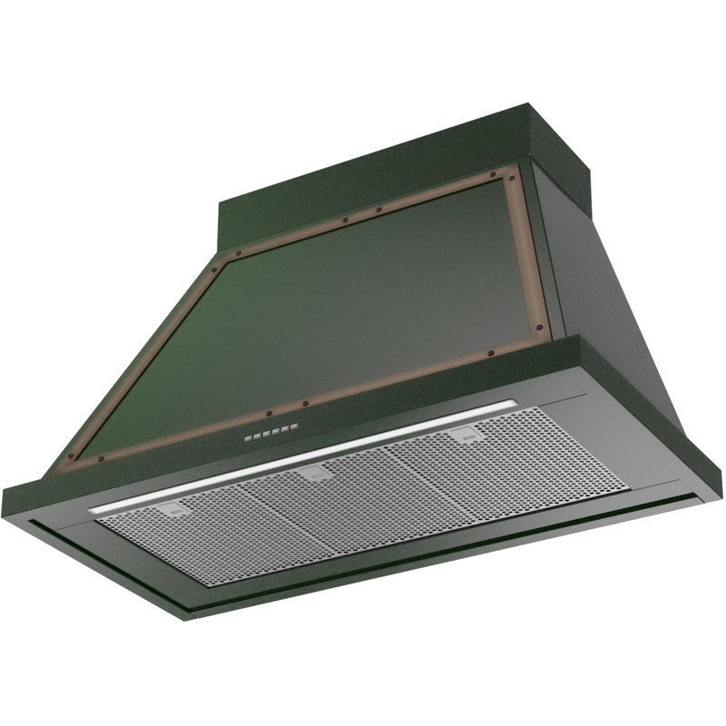 Hotte murale 40 pouces avec 600 PCM ILLES Nostalgie II Series Noblesse, Vert émeraude / bronze