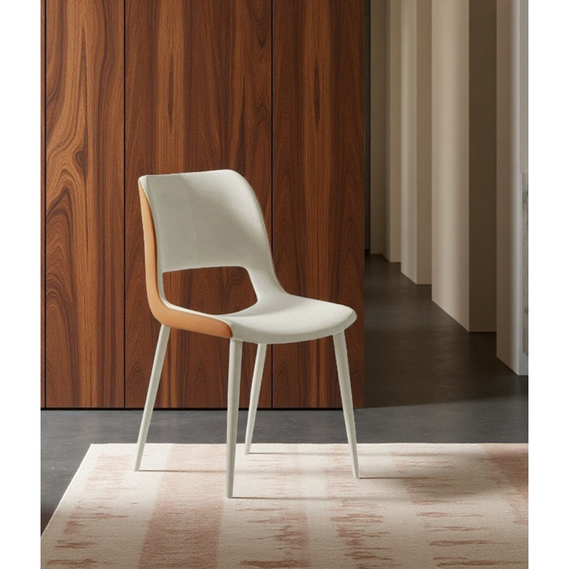 Chaise de salle à manger en cuir italien