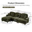 Canapé modulaire convertible en chenille l 107,1 po x P 55,1 po x H 36,6 po Urban Ins