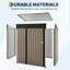 5X3 ft Outdoor Storage Shed with Sloping Roof and Lockable Door Single Door Small Size Tool Shed, Compact Tool Storage