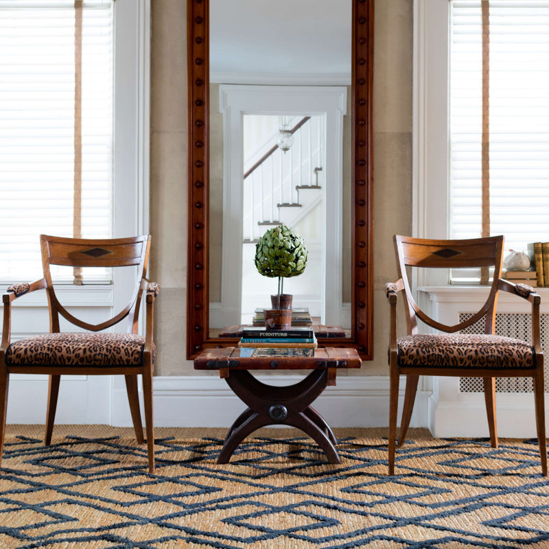 Marco Navy Jute Soumak Handwoven Rug, Rectangle 9'6" x 13'6"