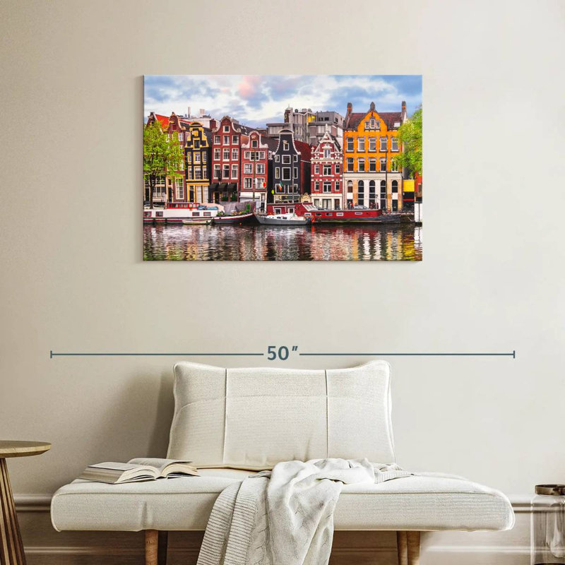 Maisons de canal Nicci Amsterdam, H 24 po x l 36 po