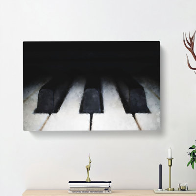 Keys Of The Piano - Wrapped Canvas
