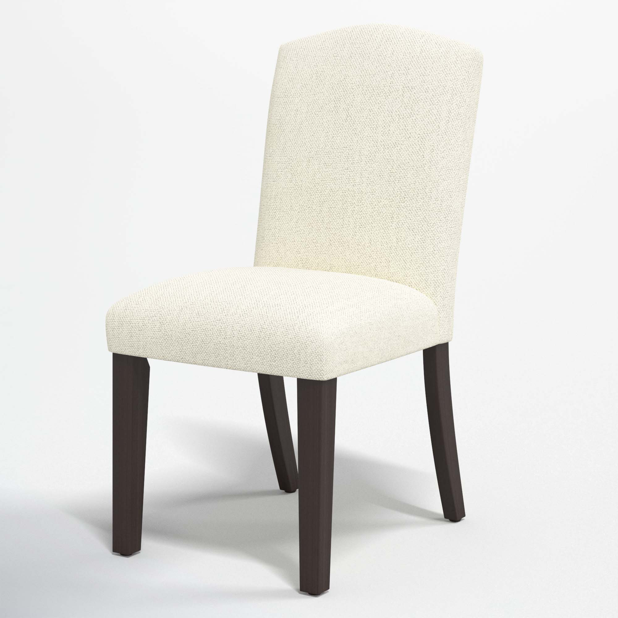 Estrela Upholstered Dining Chair, Milsap Canvas Sustain® Tweed, Espresso