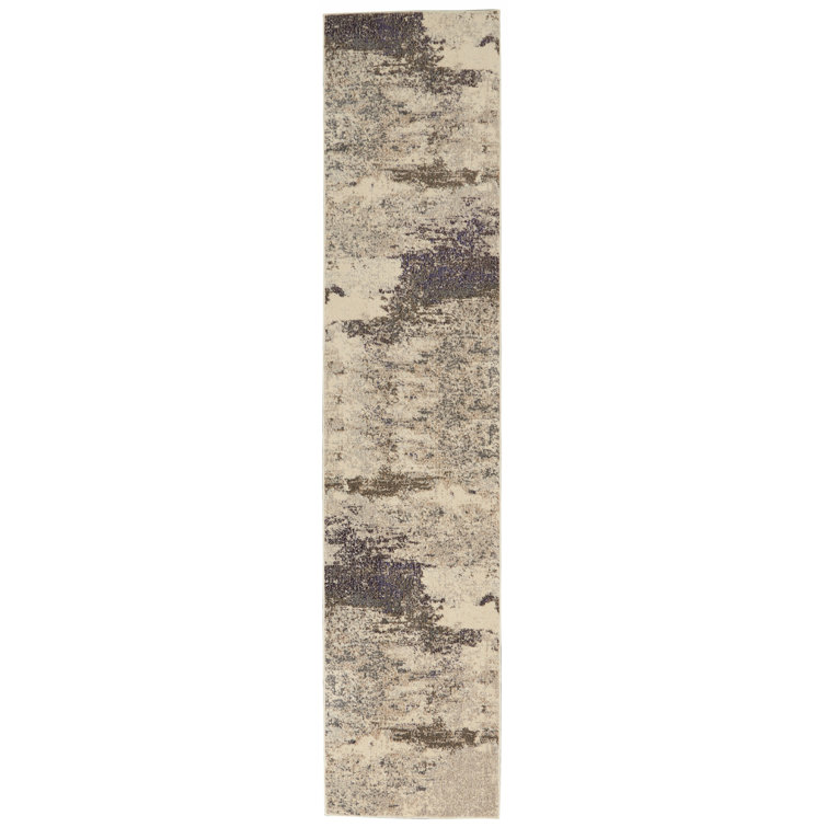 Tapis abstrait ivoire / gris Adriennie