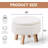 Wood Accent Stool with Storage-1289836625