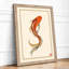 Ascending Koi Japandi - Framed Print-455712807-455712804