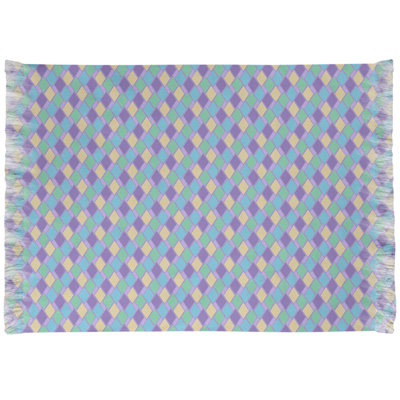 Tapis bleu/jaune rétro diamants Mcguigan
