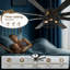 Ventilateur de plafond en cage noir de 72 po avec lumière et télécommande Mazie-378139366