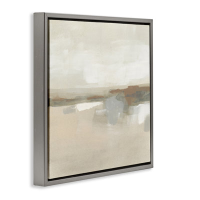 Abstract Neutral Land Floating Frame, design by June Erica Vess