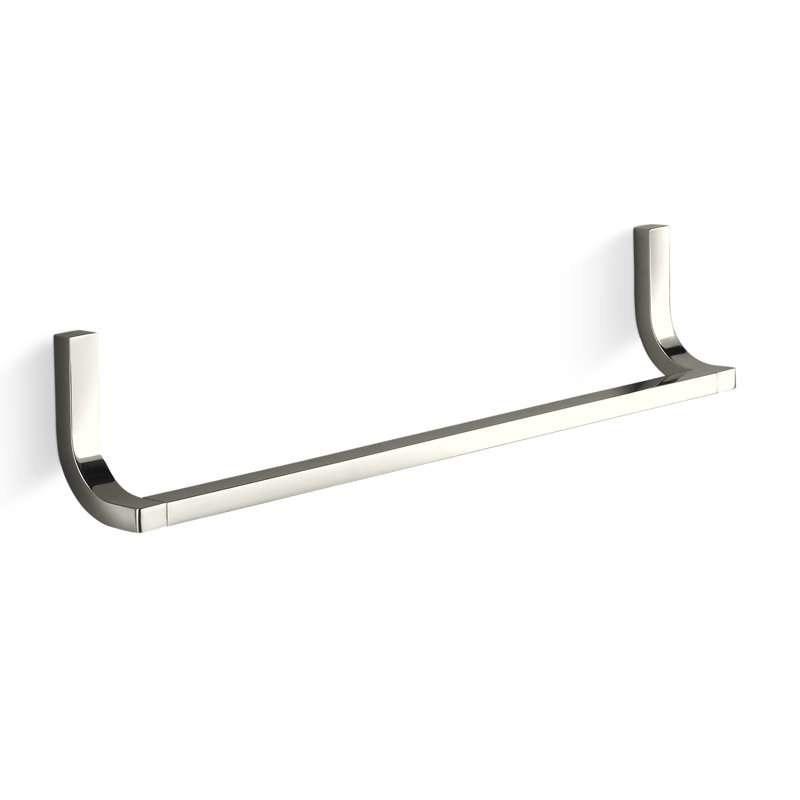 Porte-serviettes mural Loure®, Nickel poli éclatant, L 18 po