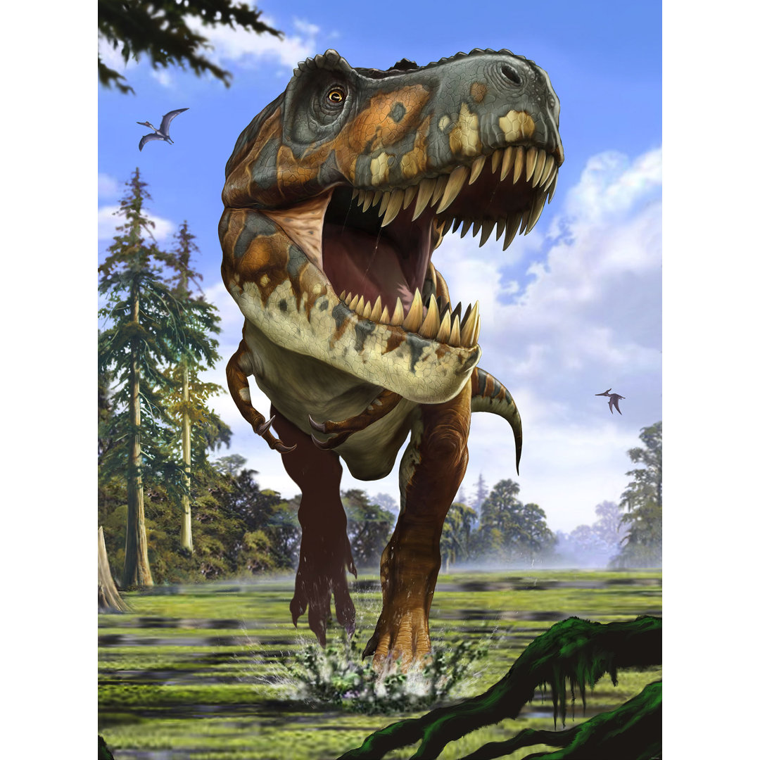 Glatte Fototapete Tyrannosaurus Rex 2,48 m x 184 cm