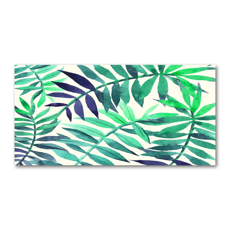 Tropical Leaves - No Frame Print on Canvas