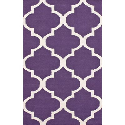 Tapis mauve en laine tissé à la main Manglo