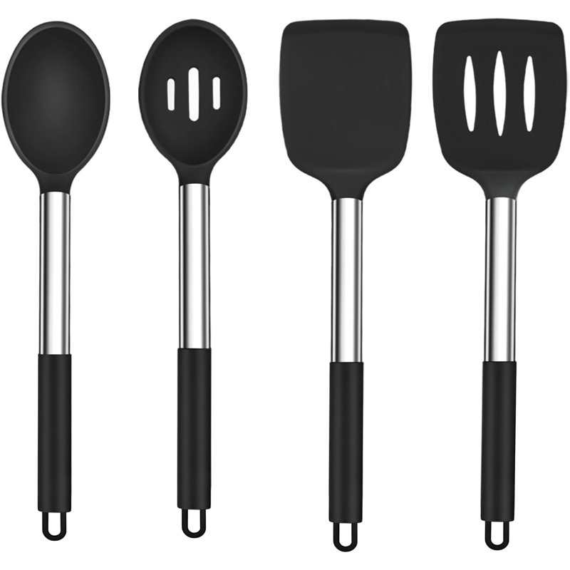 4-piece set of silicone cooking tools