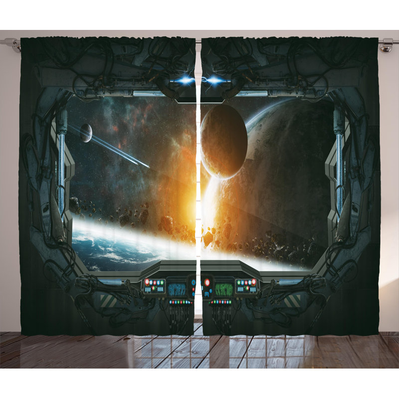 Semi Sheer Curtain Pair, 54" W x 96" L