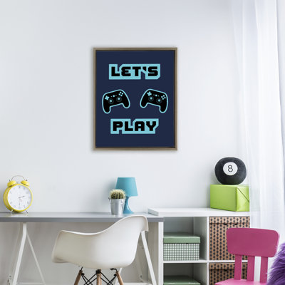 Cadre flottant pour jeu vidéo Let's Play Blue Retro, design par Marcus Prime