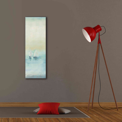 «Early Morning Sea II» par Silvia Vassileva, art mural sur toile, 12 po x 36 po