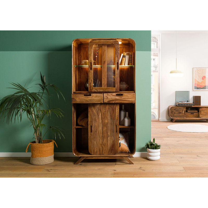 Display Cabinet, Light Brown