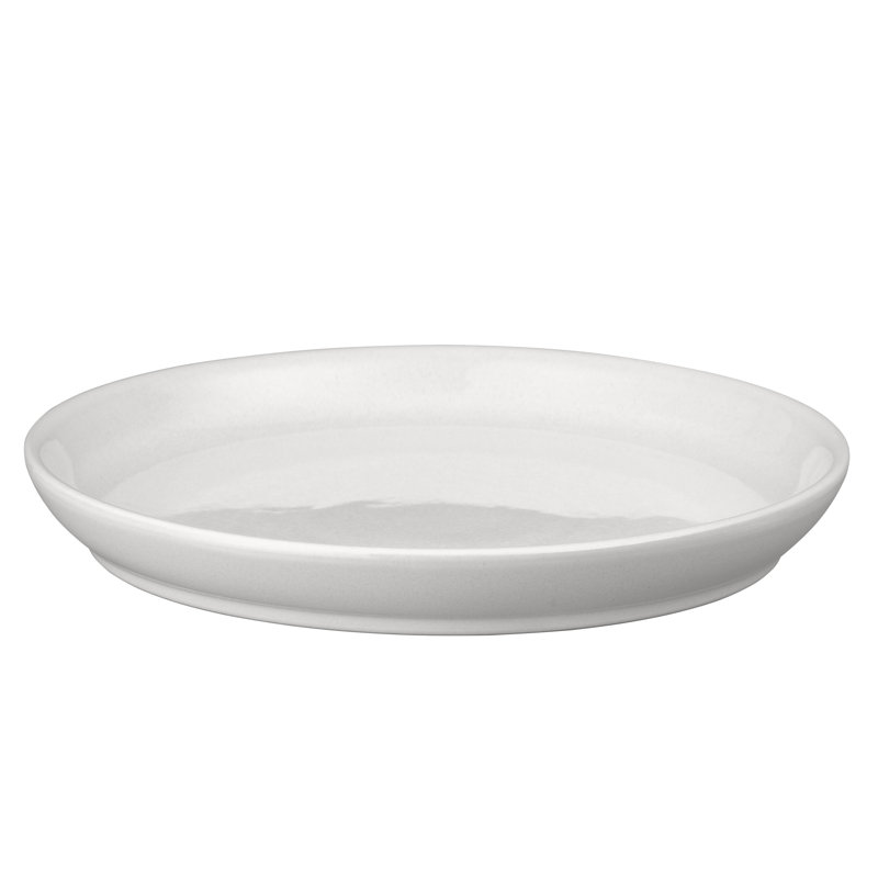 Assiette plate Elements, Blanc pierre
