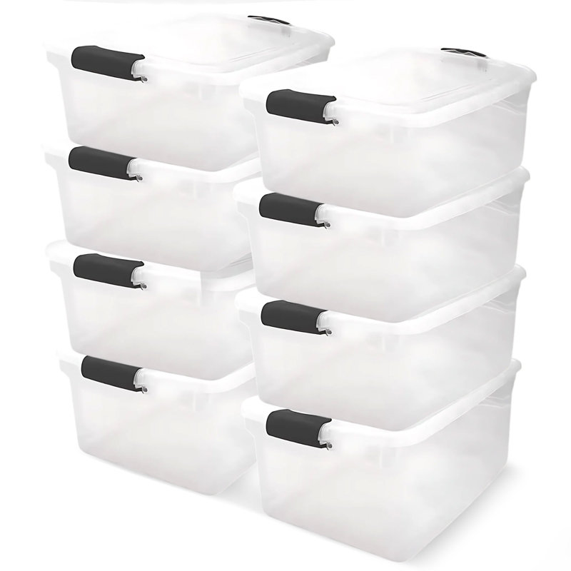 Ensemble de bacs de rangement en plastique
