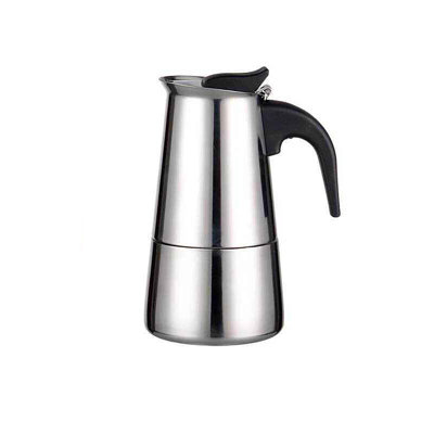 Stainless Steel Moka Coffee Stove Pot, Espresso Maker Pot, Espresso Coffee Maker For Home Office Use, Moka Pot Stovetop Latte Maker, 100ml/ 200ml
